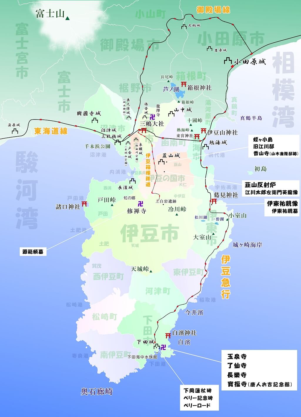 TSUBAKI MAP 伊豆半島